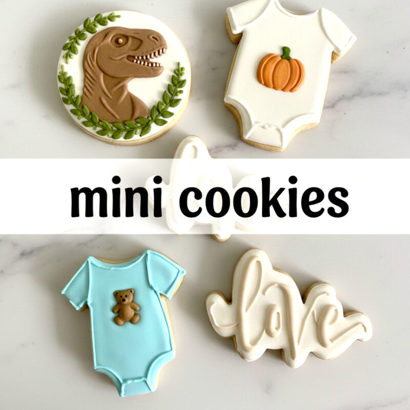 Mini Hand Decorated Sugar Cookies (12 Cookies)