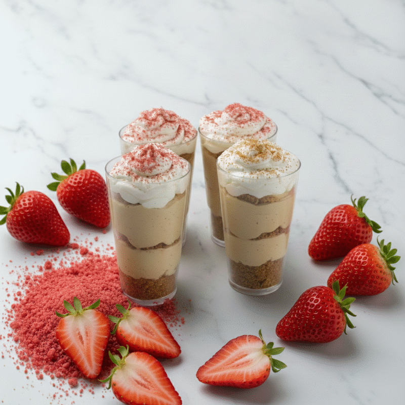 Strawberry Shortcake Cheesecake (12 Shooters)