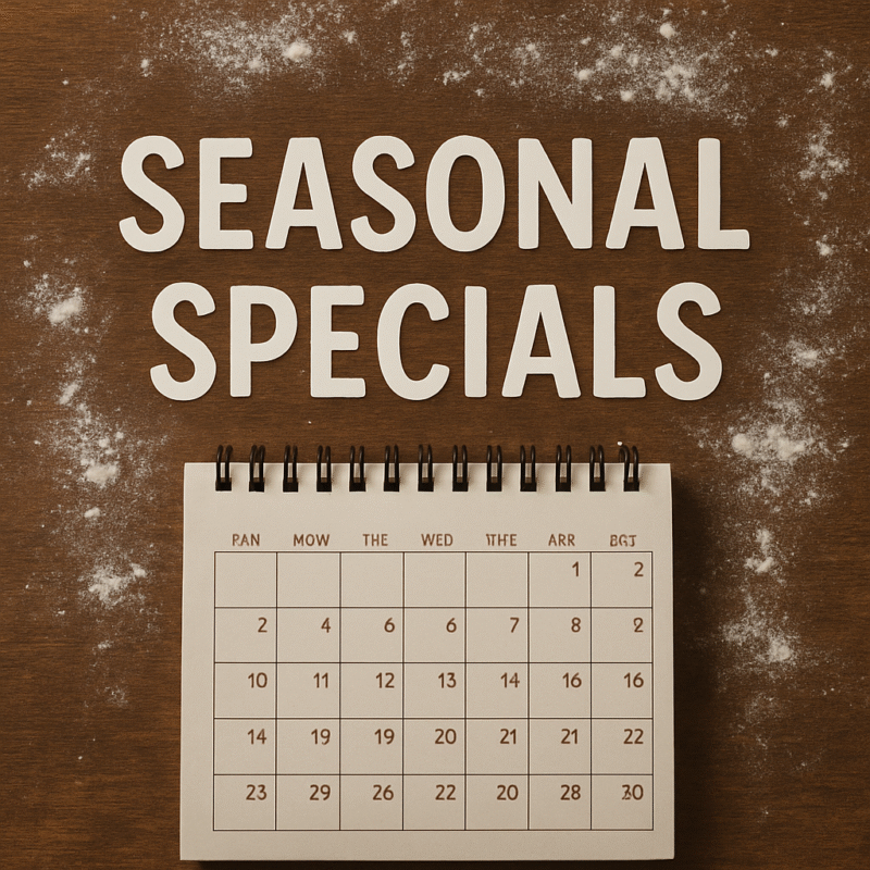 SEASONAL SPECIALS COMING SOON!