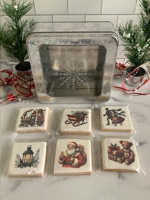Traditional Christmas Printed Cookies